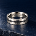 The Nova – Silver Titanium Meteorite Inlay