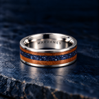The Canyon – Silver Titanium Sandstone Wood Inlay