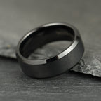 The Apex - Stealth Black Tungsten Ring (6mm, 8mm)