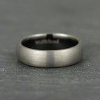 The Meridian - Brushed Gun Metal Tungsten Ring (6mm)