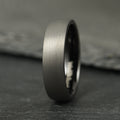 The Meridian - Brushed Gun Metal Tungsten Ring (6mm)