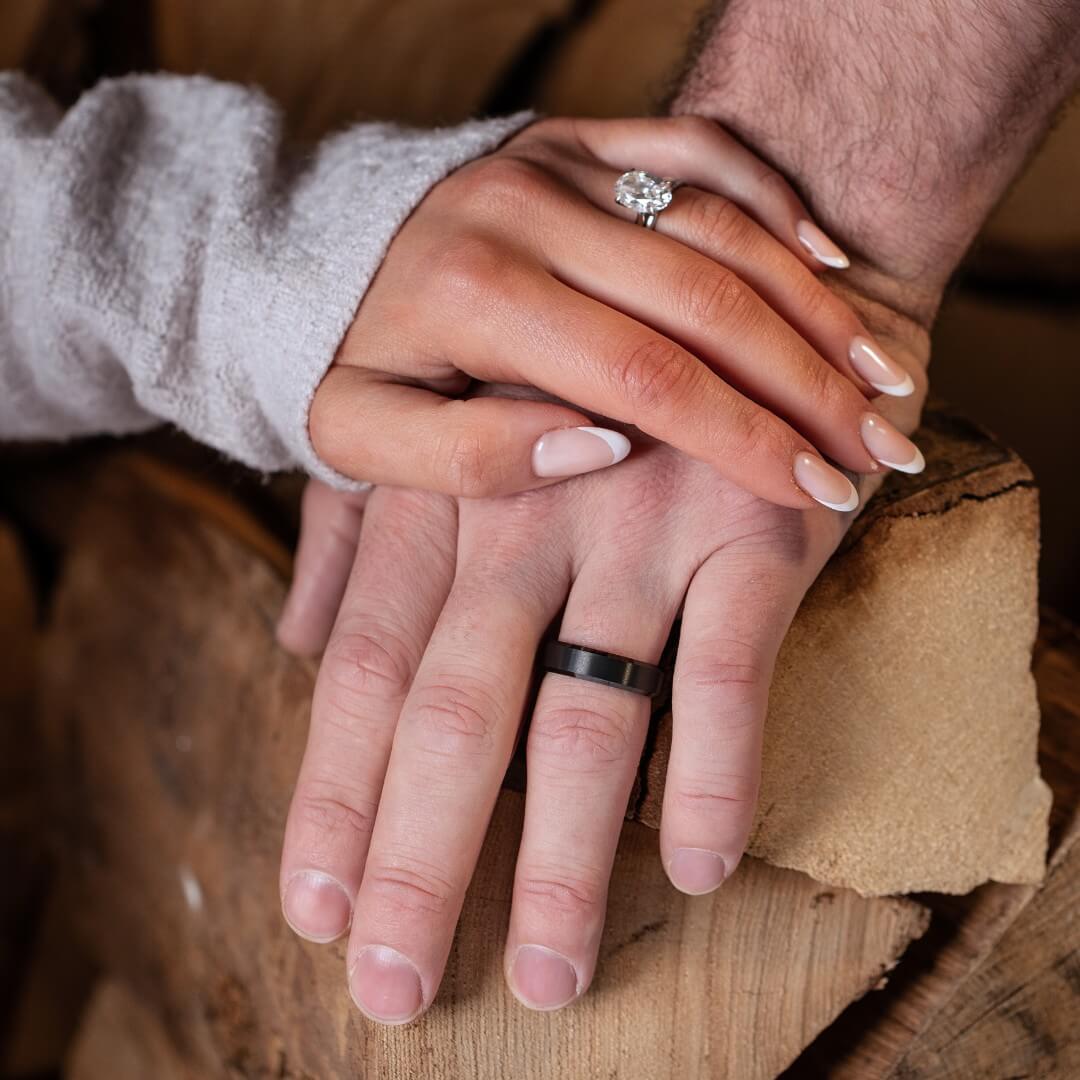 The Apex – Stealth Black Tungsten Ring