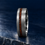 The Shale tungsten ring, side profile