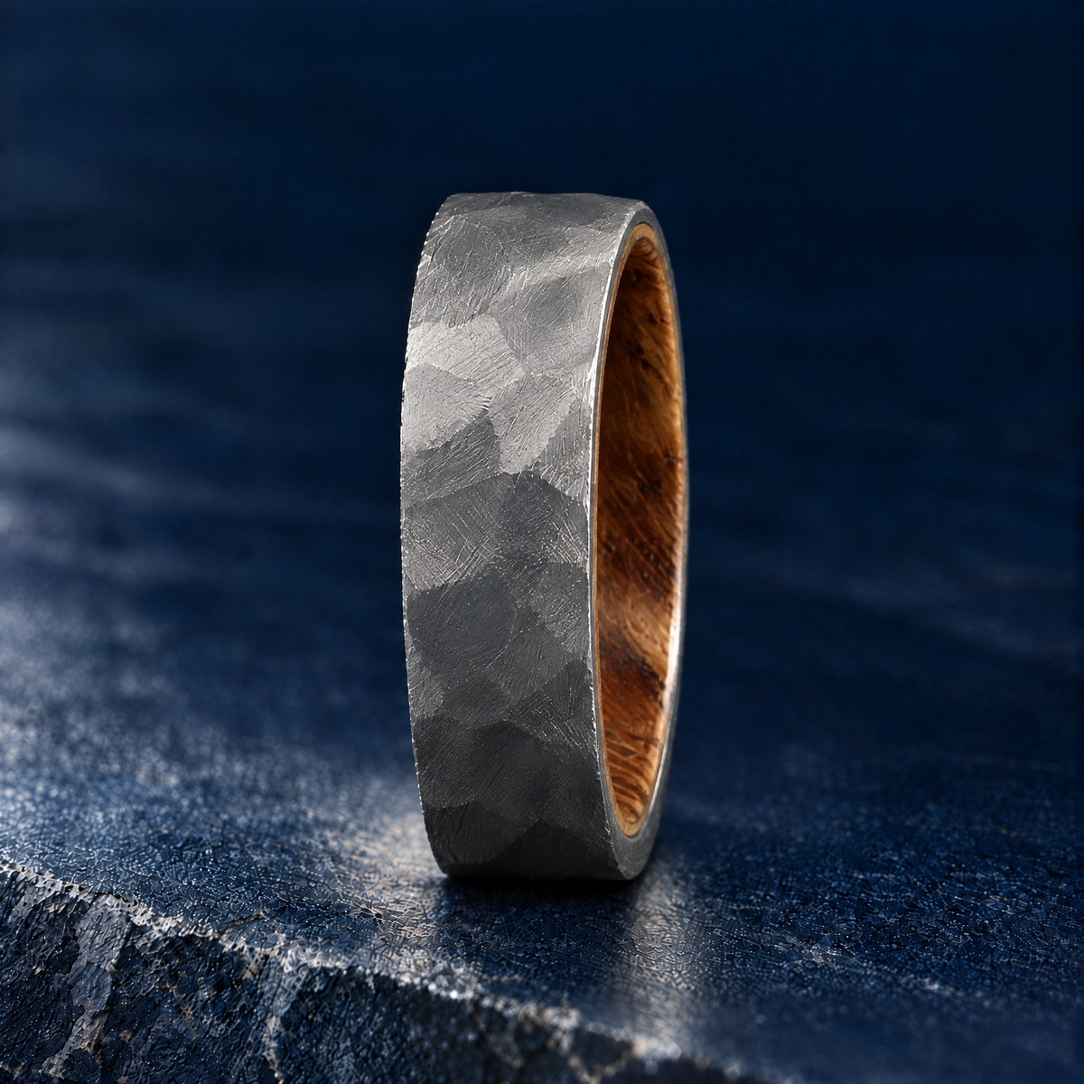 The Cooper titanium ring, side profile