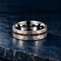 The Lyme silver tungsten ring, 6mm width